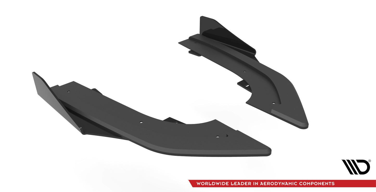 Street Pro Heck Ansatz Flaps Diffusor +Flaps für Audi RS3 Sportback 8Y schwarz Hochglanz