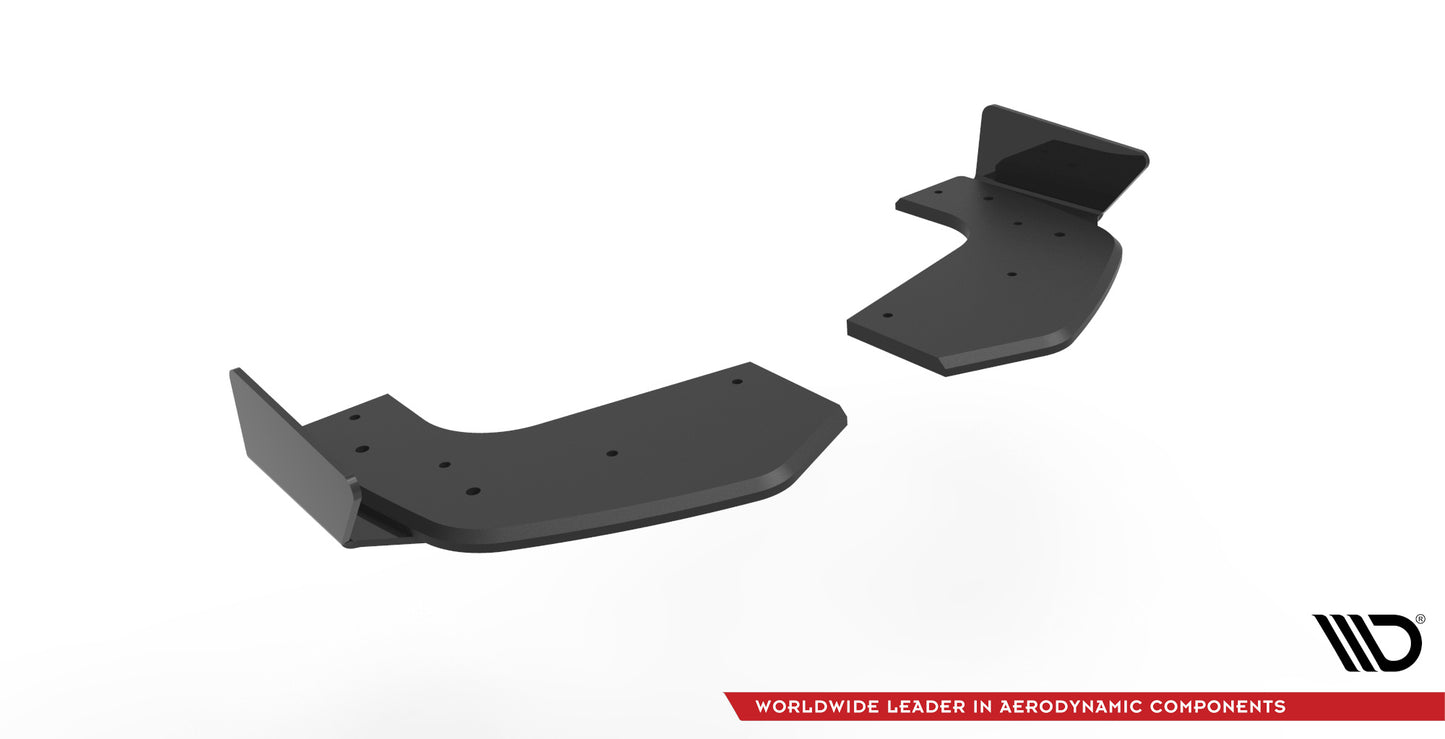 Street Pro Heck Ansatz Flaps Diffusor +Flaps für Hyundai I20 N Mk3 schwarz Hochglanz