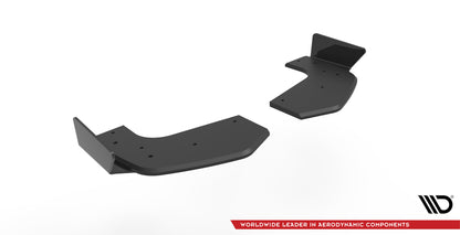 Street Pro Heck Ansatz Flaps Diffusor +Flaps für Hyundai I20 N Mk3 schwarz Hochglanz