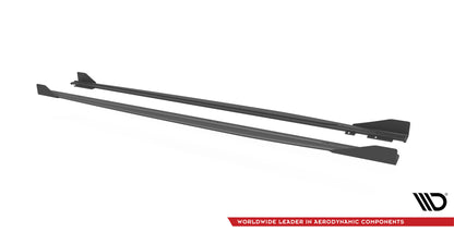 Street Pro Seitenschweller Ansatz für + Flaps Audi RS3 Sportback 8Y schwarz Hochglanz