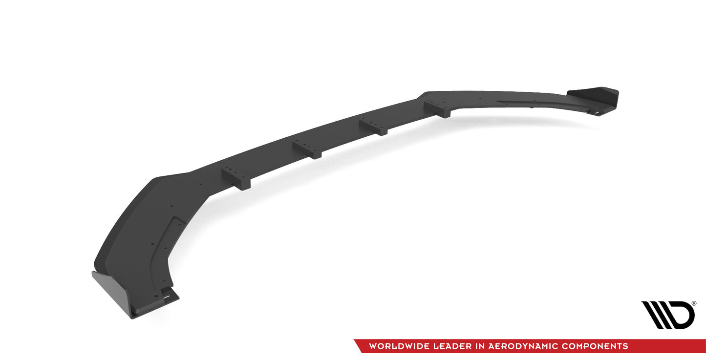 Street Pro Front Ansatz für +Flaps für V.1 + Flaps Volkswagen Golf R Mk7 schwarz Hochglanz