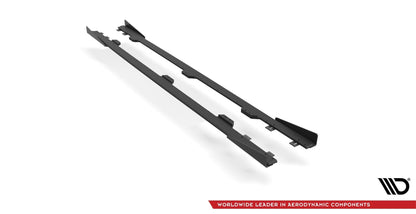 Street Pro Seitenschweller Ansatz für + Flaps BM 4 M-Paket G22 schwarz Hochglanz