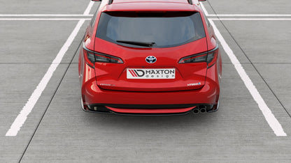 Heck Ansatz Flaps Diffusor für Toyota Corolla XII Touring Sports schwarz matt