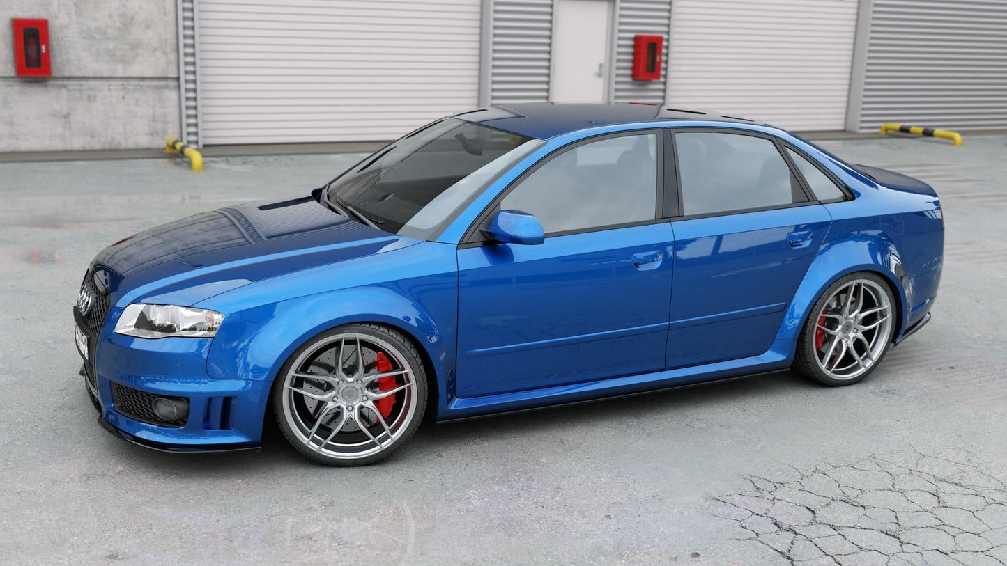 Seitenschweller Ansatz für Audi RS4 B7 Carbon Look