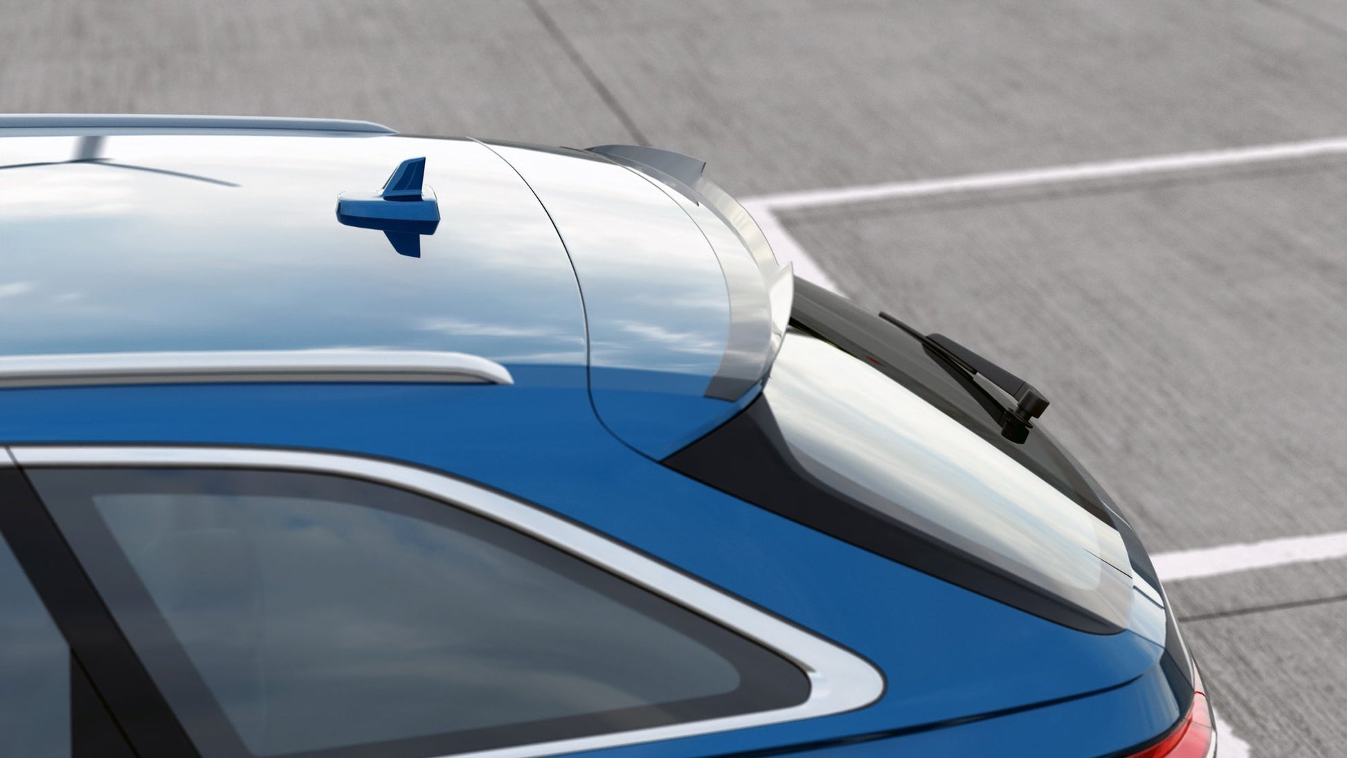 Spoiler CAP für Audi A6 S-Line / S6  C8 Avant Carbon Look