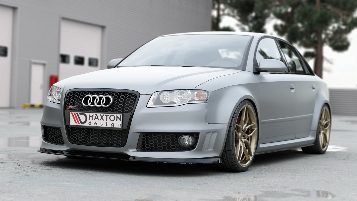Front Ansatz V.1 für Audi RS4 B7 schwarz matt