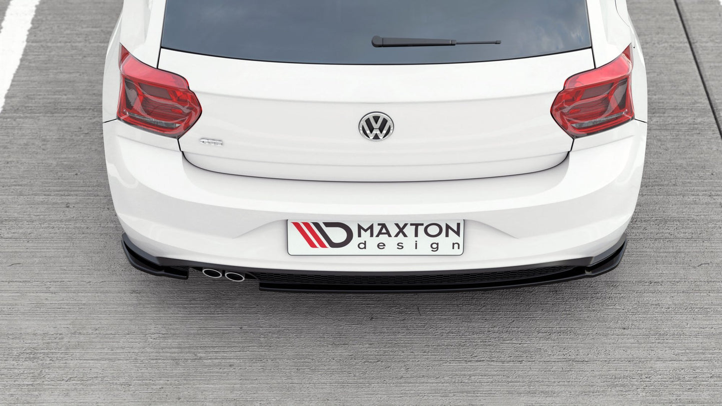 Heck Ansatz Flaps Diffusor V.2 für VW Polo GTI Mk6 schwarz matt