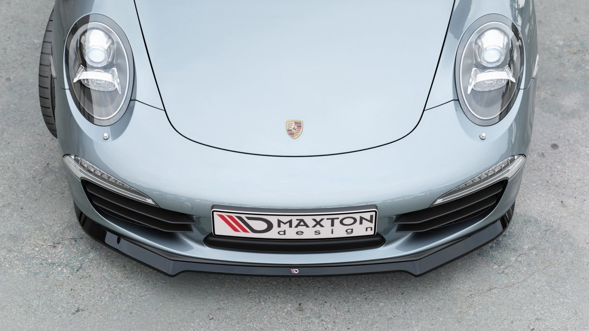 Front Ansatz V.2 für Porsche 911 Carrera 991 schwarz Hochglanz