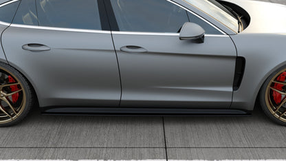 Seitenschweller Ansatz für Porsche Panamera GTS 971 Carbon Look