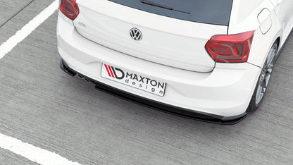 Heck Ansatz Flaps Diffusor V.2 für VW Polo GTI Mk6 schwarz matt