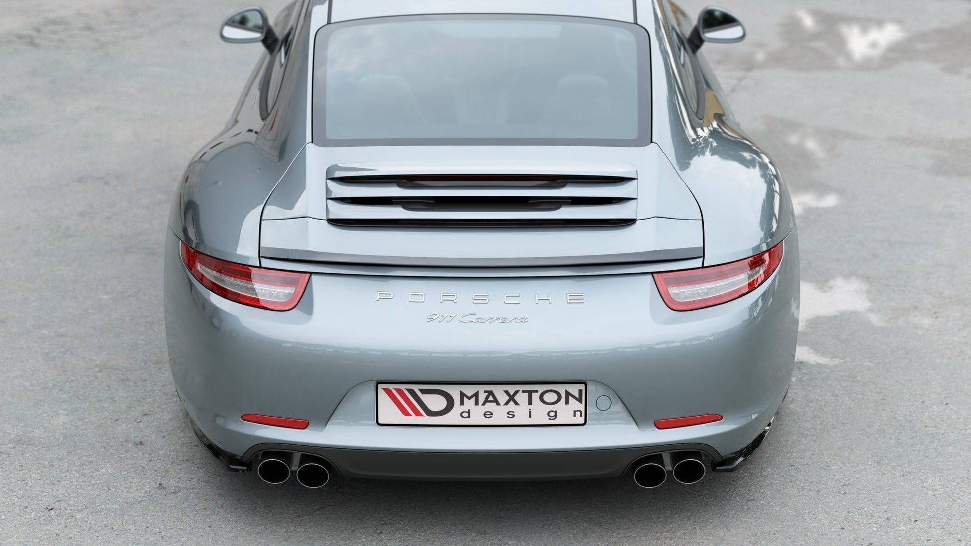 Spoiler CAP für Porsche 911 Carrera 991 schwarz Hochglanz