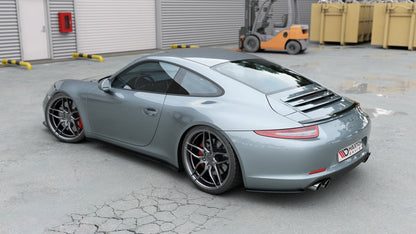 Seitenschweller Ansatz für Porsche 911 Carrera 991 schwarz matt