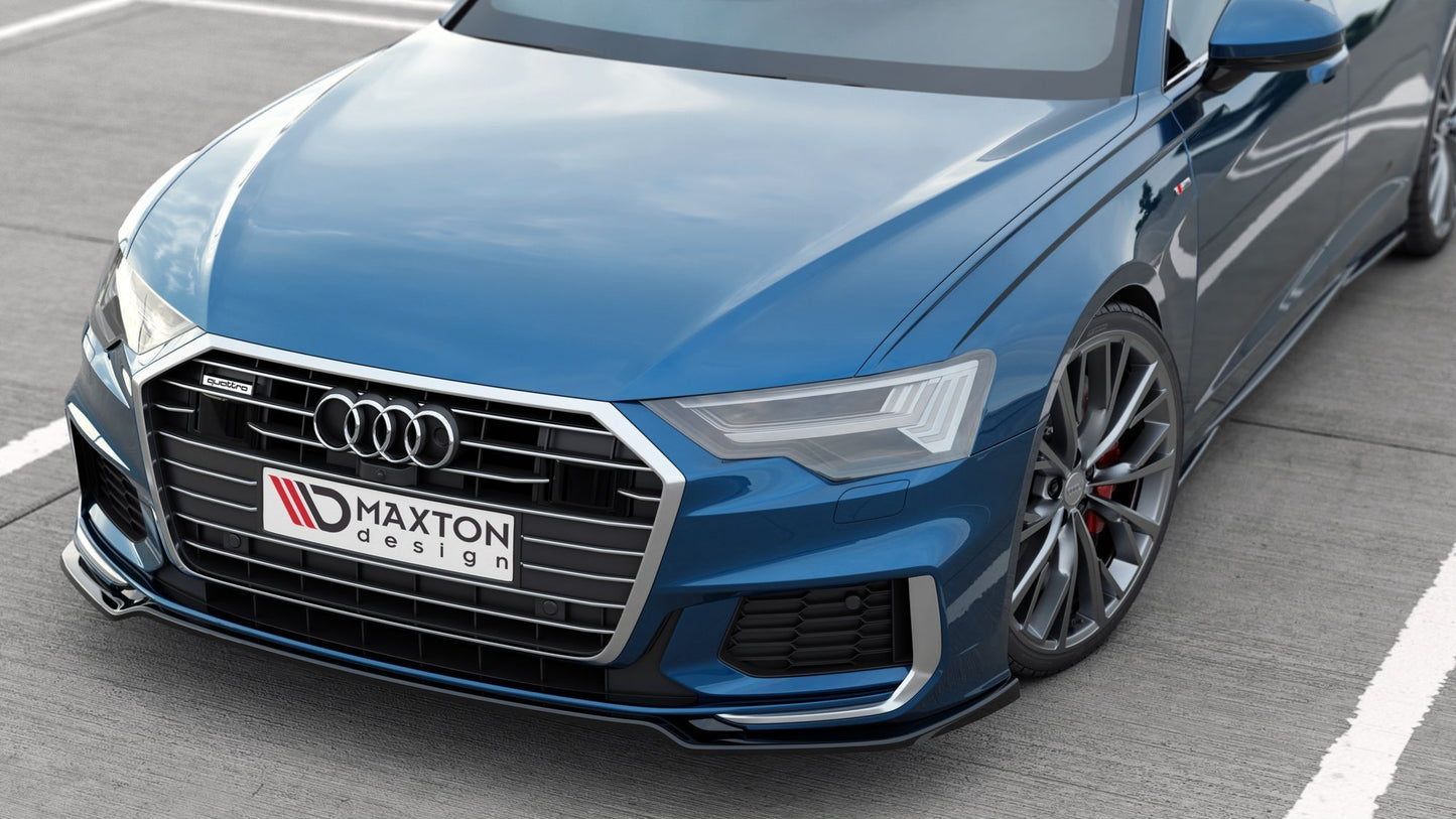 Front Ansatz V.1 für Audi A6 S-Line / S6 C8  schwarz matt