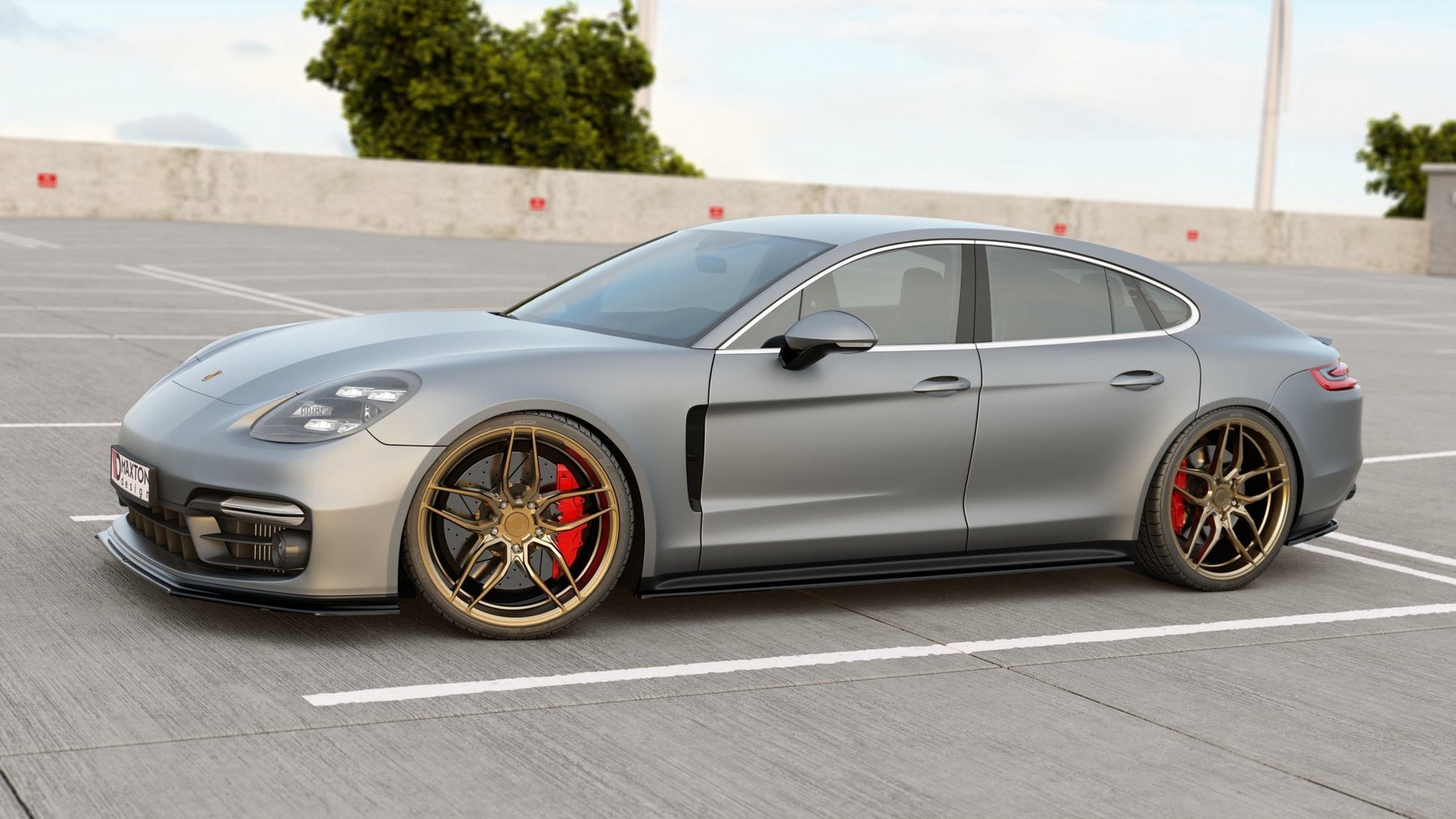 Seitenschweller Ansatz für Porsche Panamera GTS 971 Carbon Look