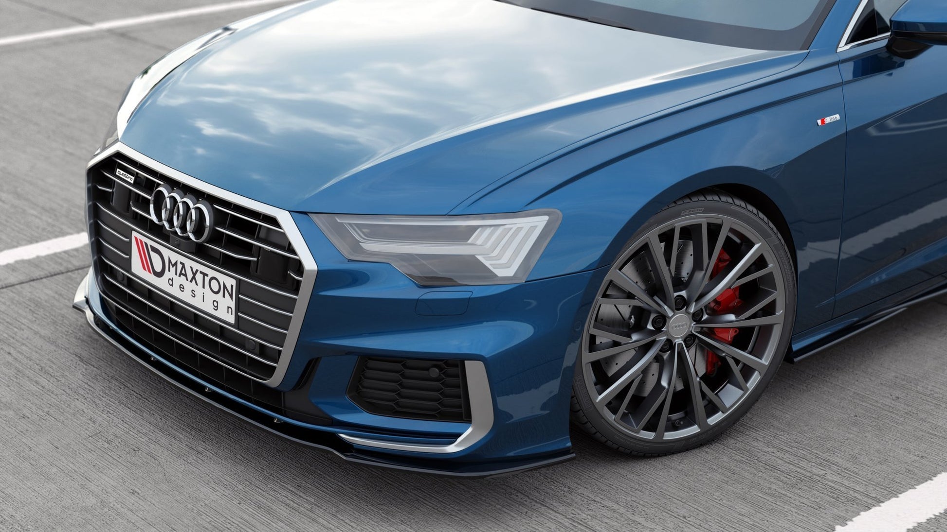 Front Ansatz V.2 für Audi A6 S-Line / S6 C8  Carbon Look