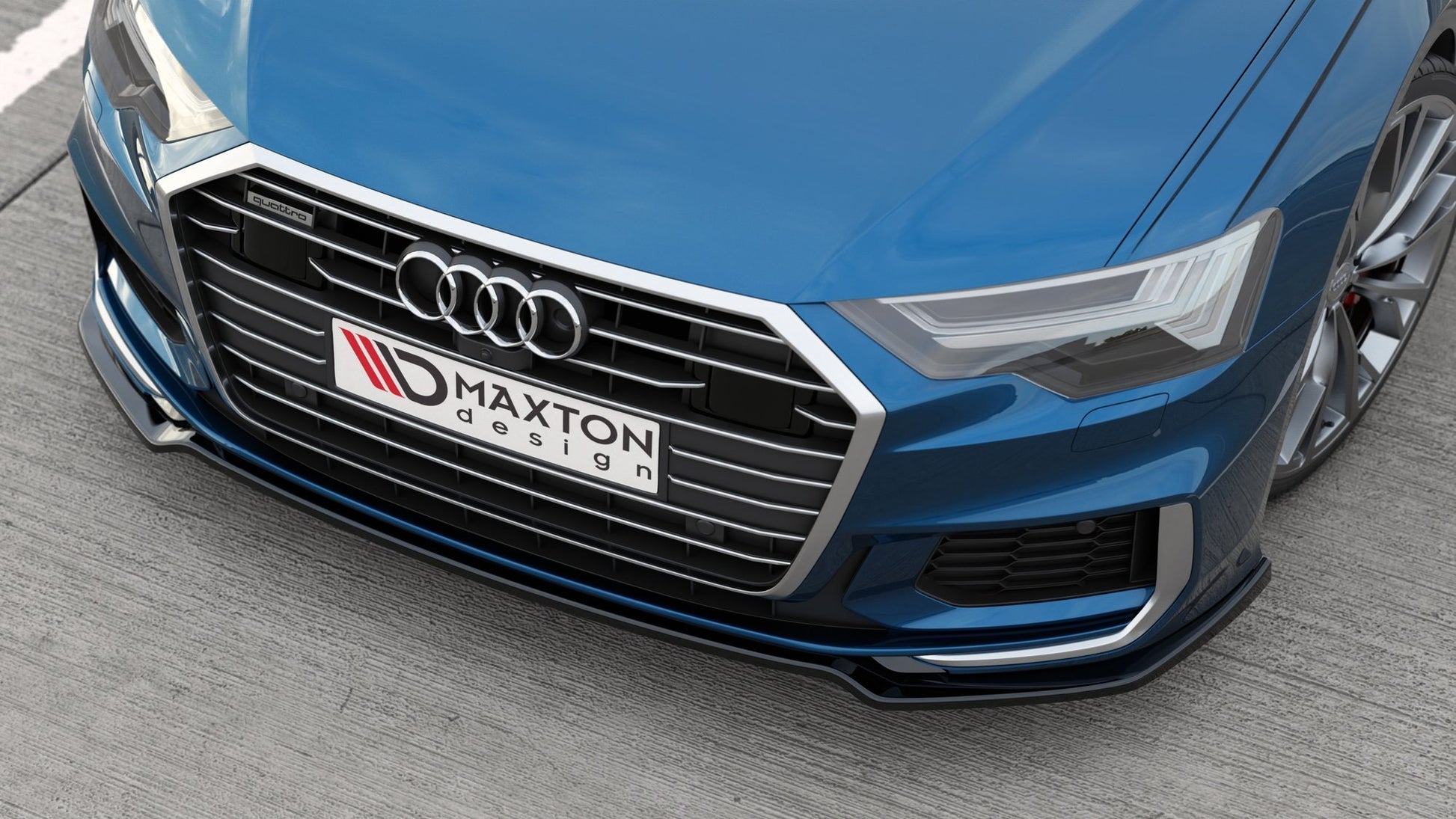 Front Ansatz V.1 für Audi A6 S-Line / S6 C8  schwarz matt