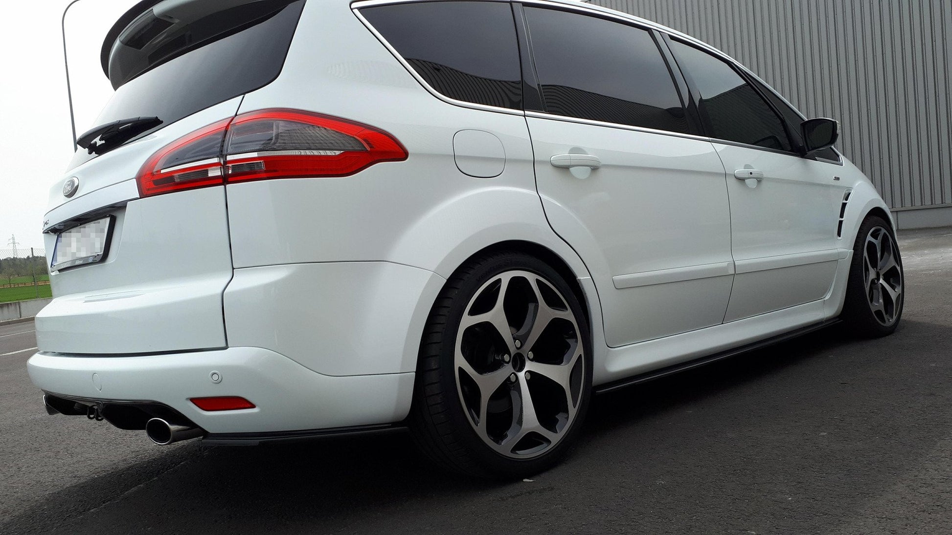 Seitenschweller Ansatz für Ford S-Max Titanium Mk1 FL schwarz matt