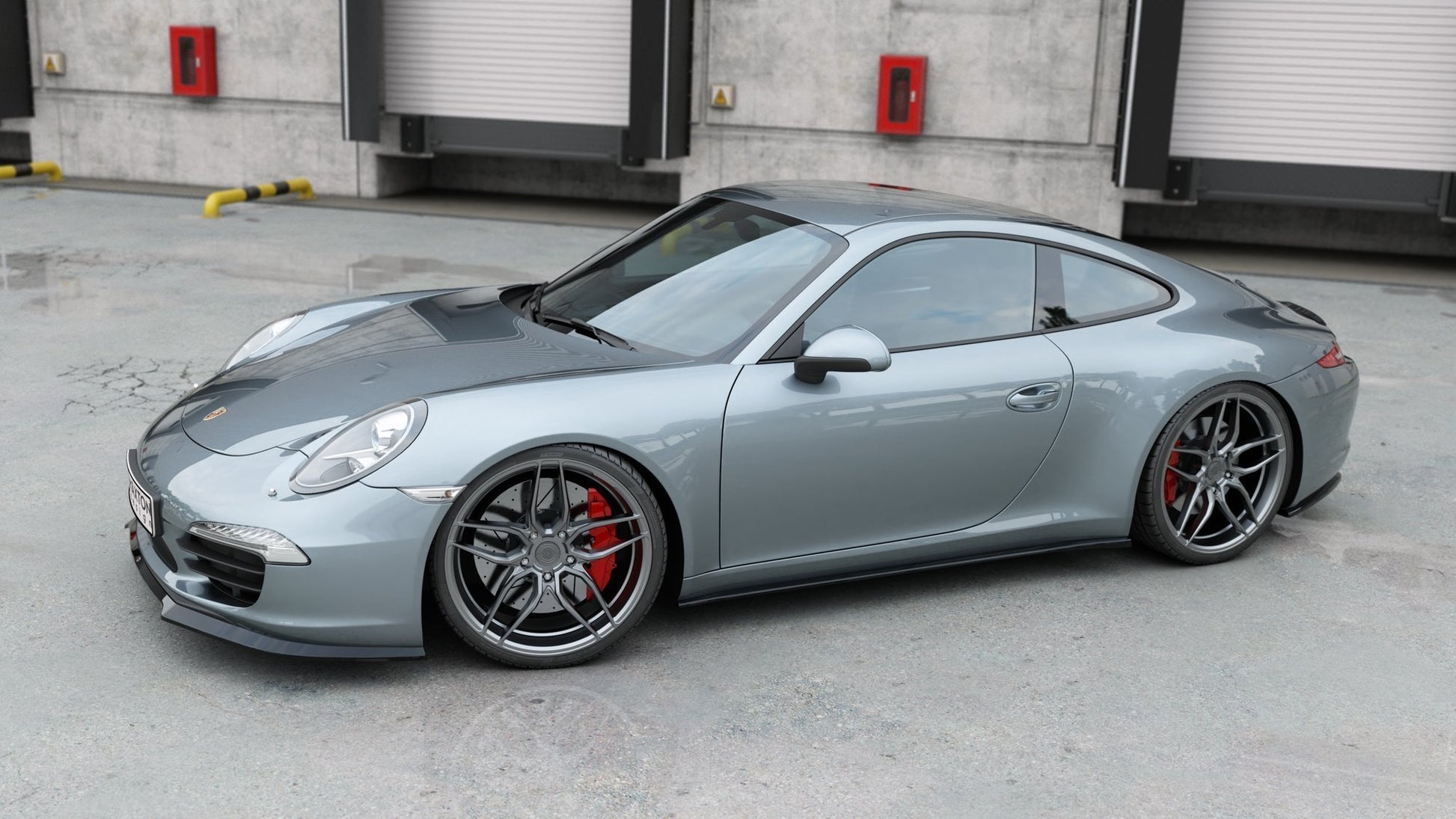 Front Ansatz V.2 für Porsche 911 Carrera 991 schwarz Hochglanz