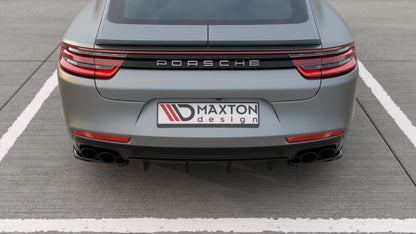 Diffusor Heck Ansatz für Porsche Panamera GTS 971 schwarz Hochglanz