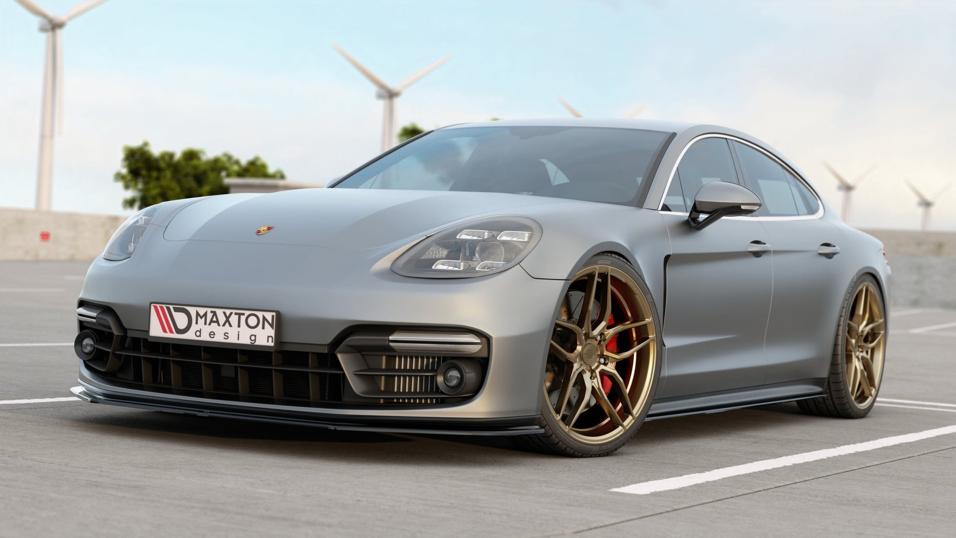 Front Ansatz für Porsche Panamera GTS 971 Carbon Look