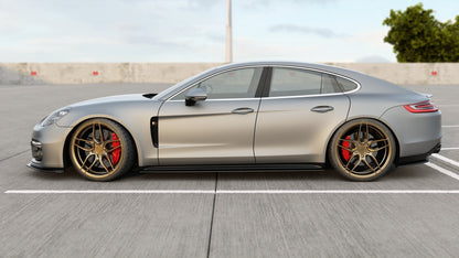 Seitenschweller Ansatz für Porsche Panamera GTS 971 schwarz matt