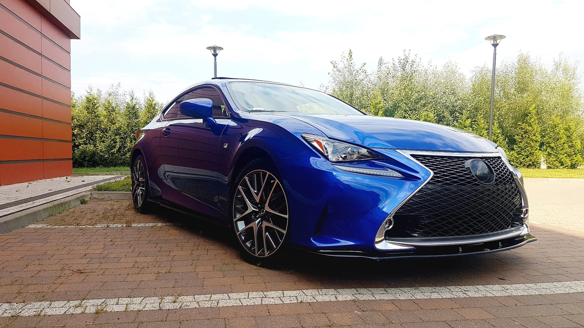Front Ansatz V.2 für Lexus Rc schwarz Hochglanz
