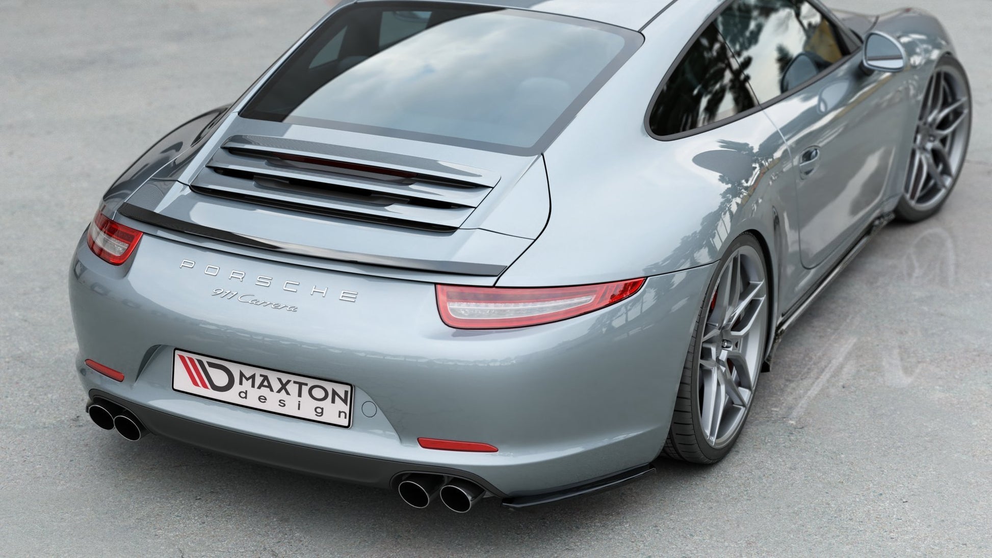 Spoiler CAP für Porsche 911 Carrera 991 schwarz matt