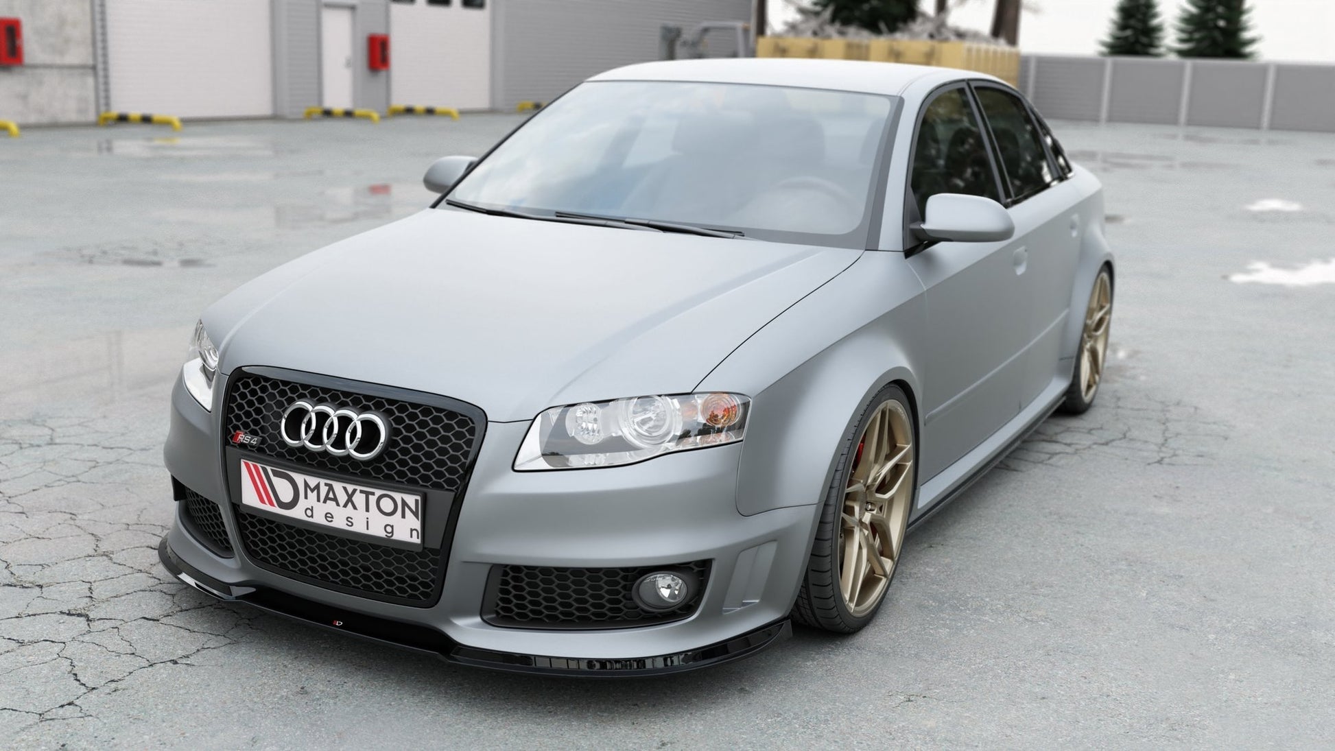 Front Ansatz V.1 für Audi RS4 B7 Carbon Look
