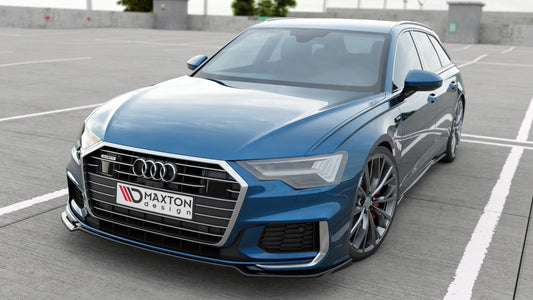 Front Ansatz V.1 für Audi A6 S-Line / S6 C8  schwarz Hochglanz