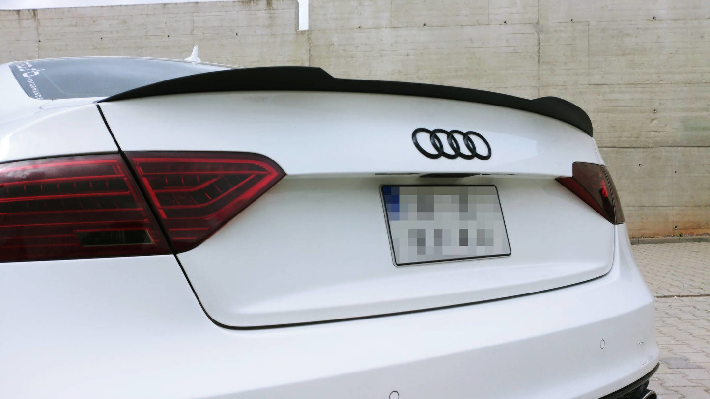 Spoiler CAP für Audi S5 / A5 / A5 S-Line 8T / 8T FL Coupe schwarz Hochglanz
