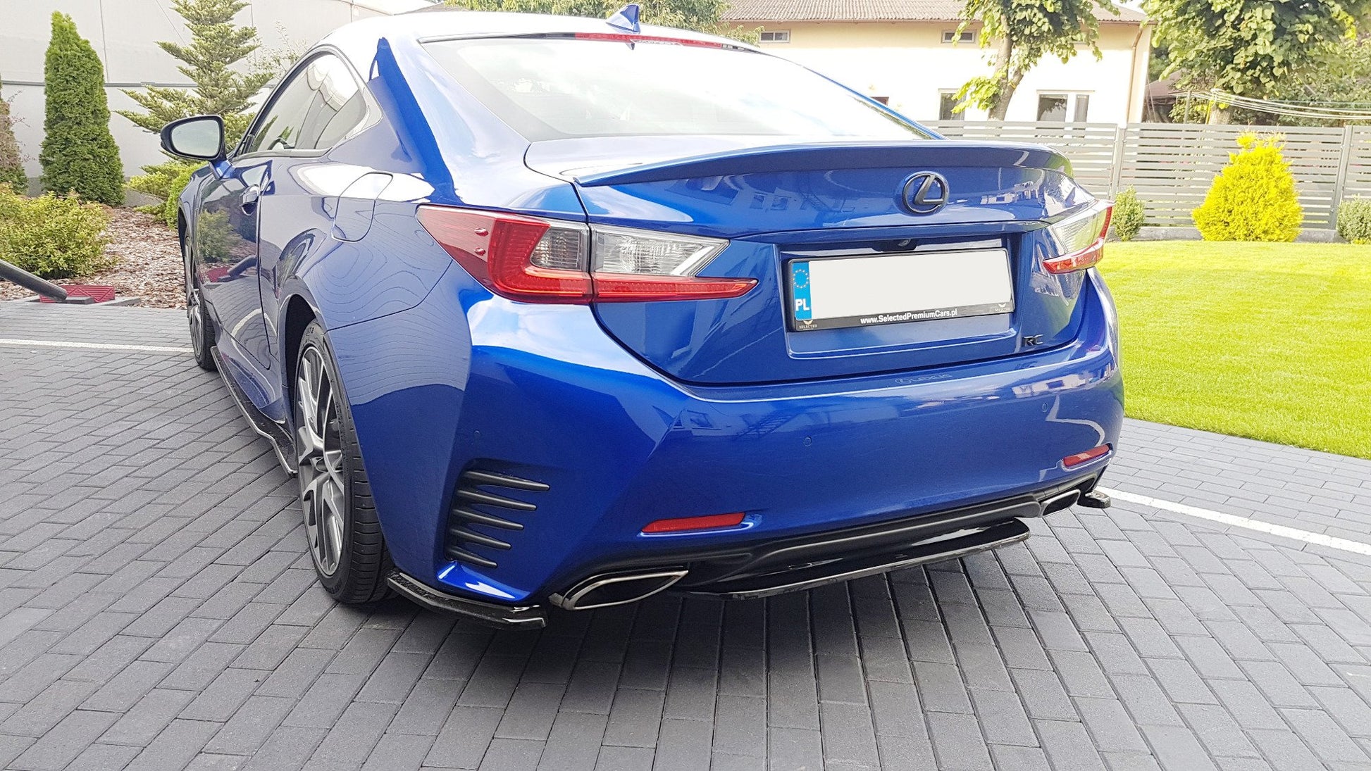 Mittlerer Diffusor Heck Ansatz für Lexus Rc  schwarz matt