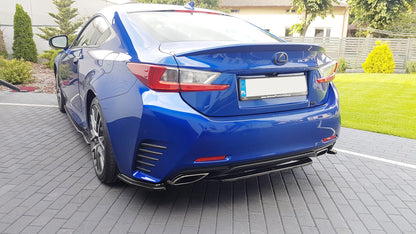 Mittlerer Diffusor Heck Ansatz für Lexus Rc  schwarz matt