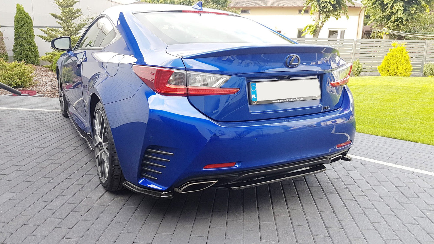 Mittlerer Diffusor Heck Ansatz für Lexus Rc  Carbon Look
