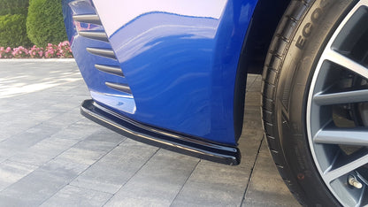 Heck Ansatz Flaps Diffusor für Lexus Rc  schwarz Hochglanz
