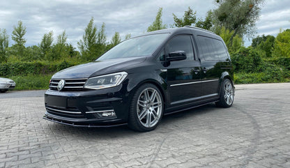 Seitenschweller Ansatz für Volkswagen Caddy Mk. 4 schwarz Hochglanz