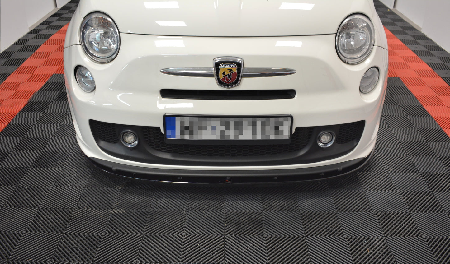 Front Ansatz für FIAT 500 ABARTH MK1 schwarz Hochglanz