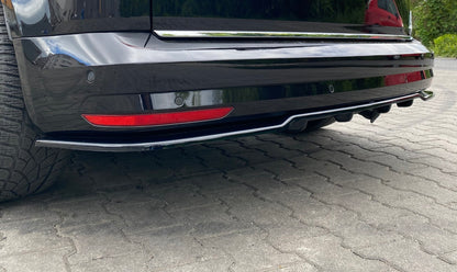Mittlerer Diffusor Heck Ansatz DTM Look für Volkswagen Caddy Mk. 4 schwarz matt