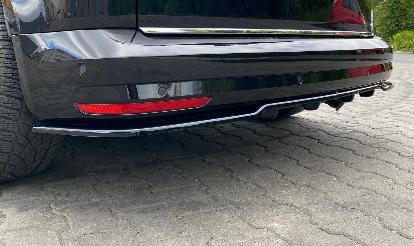Mittlerer Diffusor Heck Ansatz DTM Look für Volkswagen Caddy Mk. 4 Carbon Look
