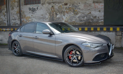 Seitenschweller Ansatz für ALFA ROMEO GIULIA VELOCE schwarz matt
