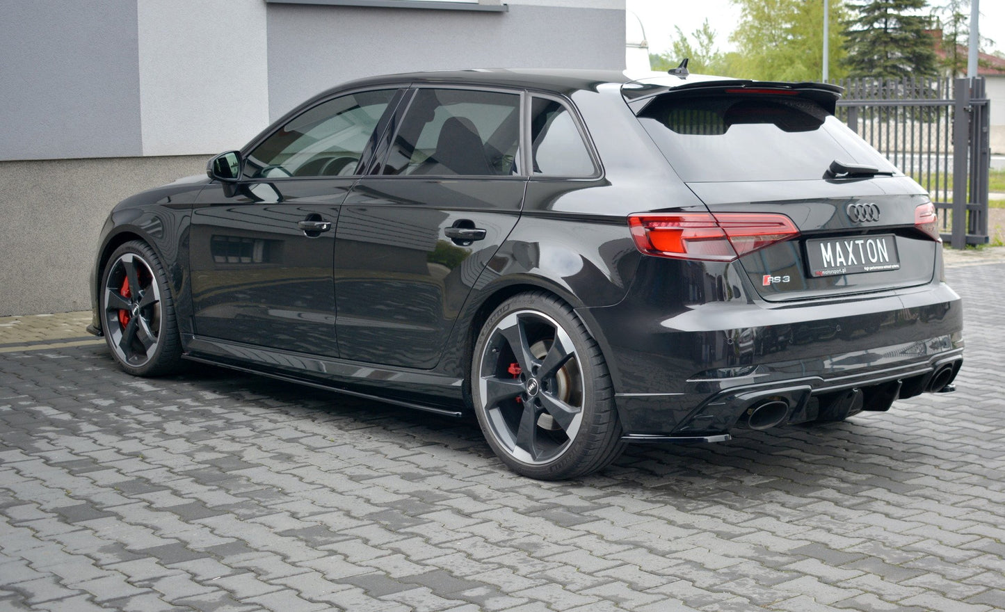 Seitenschweller Ansatz für Audi RS3 8V FL Sportback Carbon Look