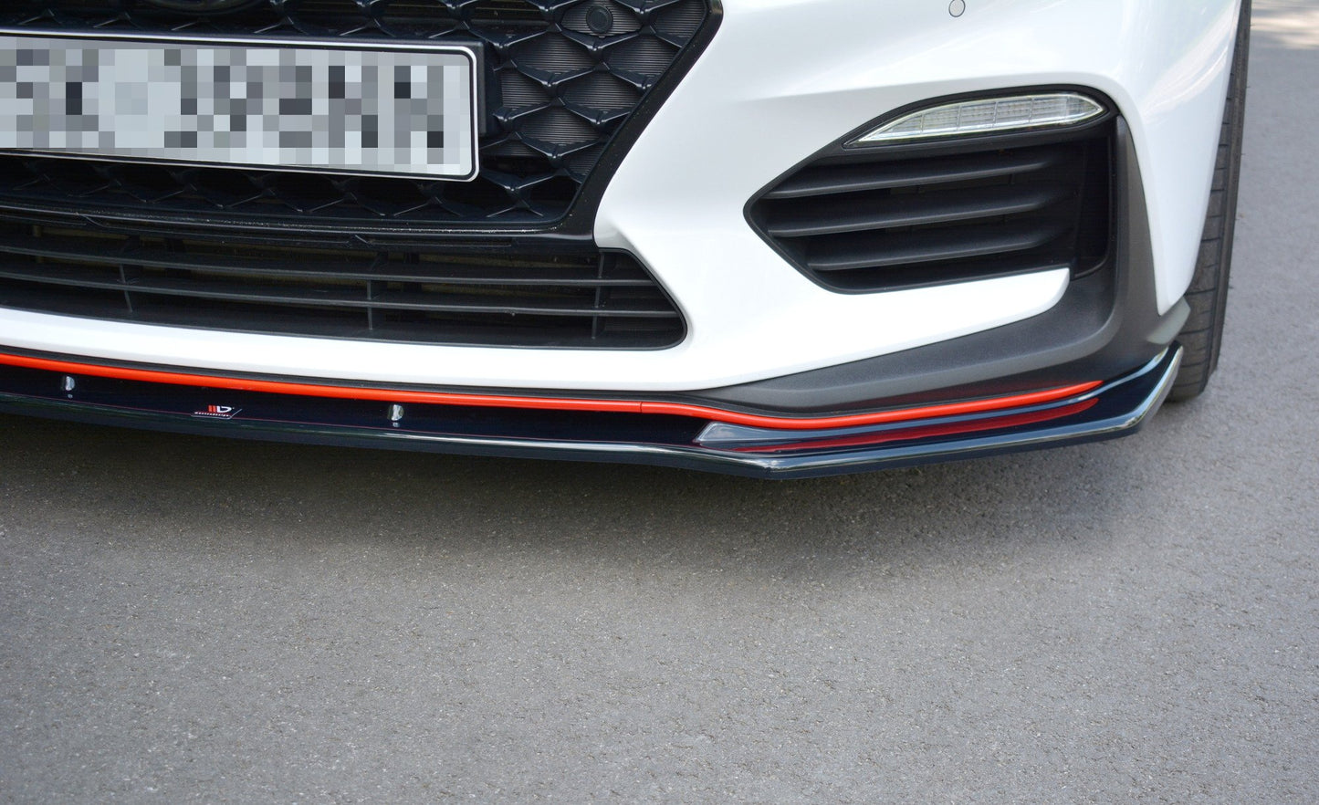 Front Ansatz V.1 für HYUNDAI I30 Mk3 N  schwarz matt