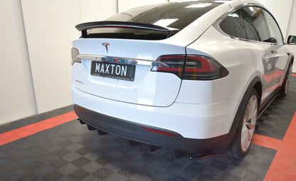 Diffusor Heck Ansatz für TESLA MODEL X schwarz matt