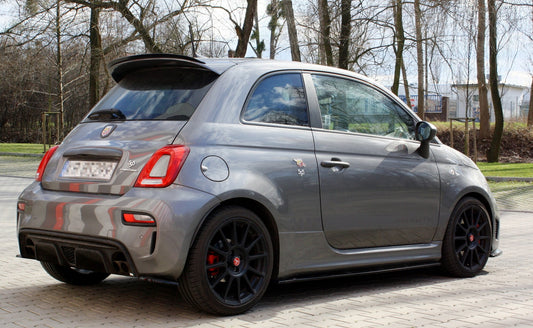 Spoiler CAP für FIAT 500 ABARTH MK1 FACELIFT schwarz matt