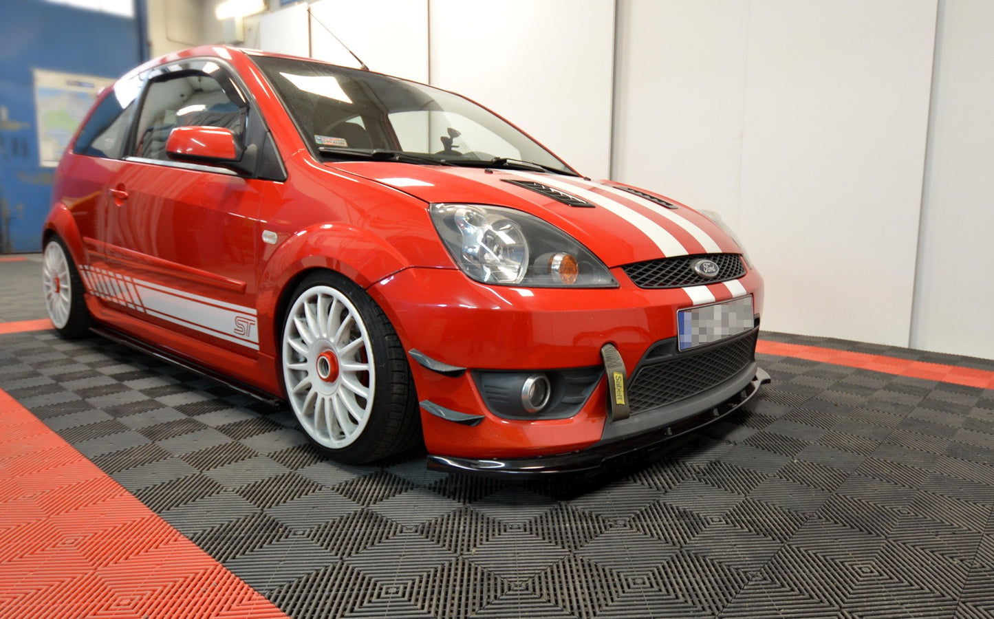 Front Ansatz V.1 für Ford Fiesta ST Mk6 schwarz matt
