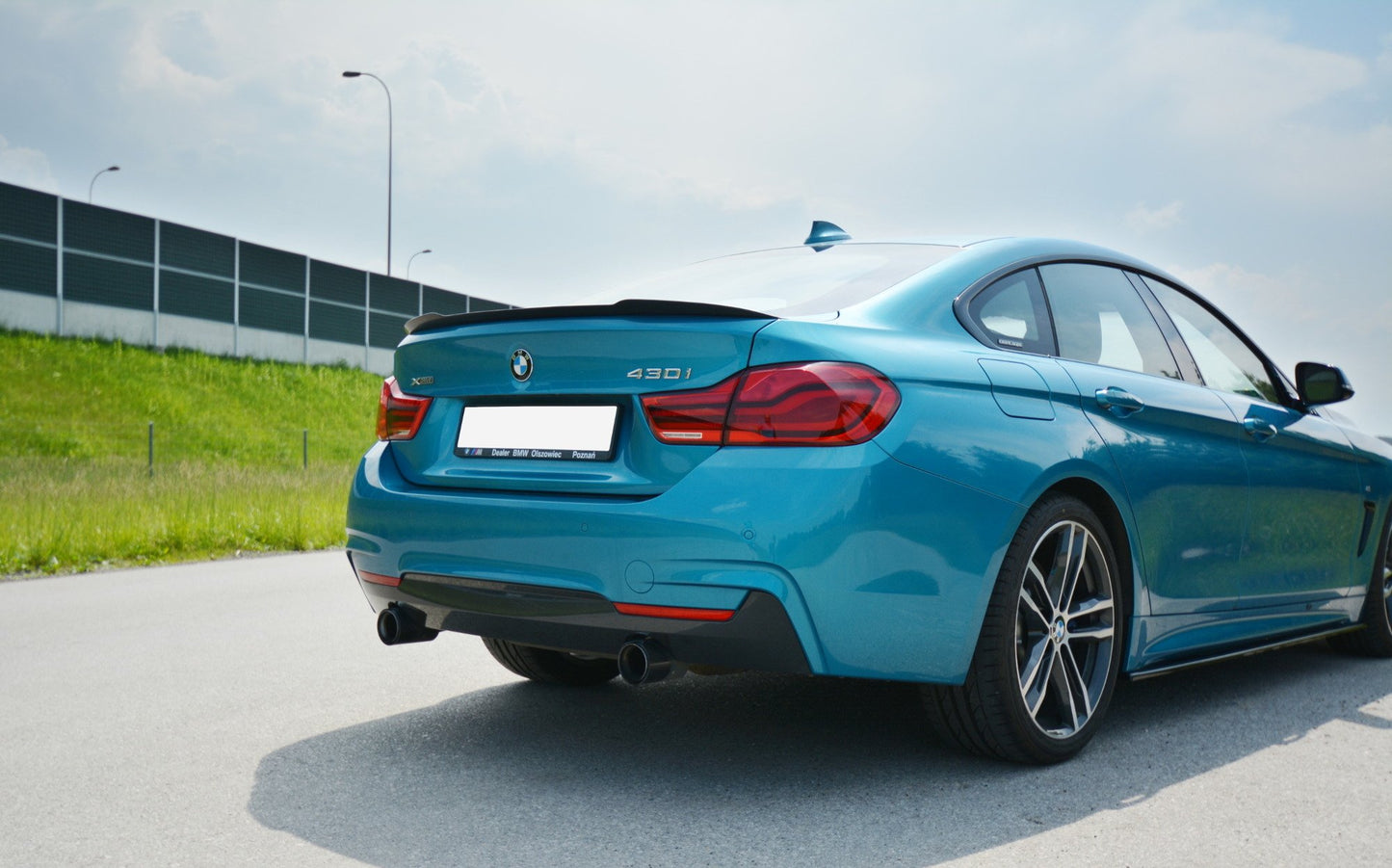 Spoiler CAP für BMW 4er F36 GRAN COUPÉ schwarz matt