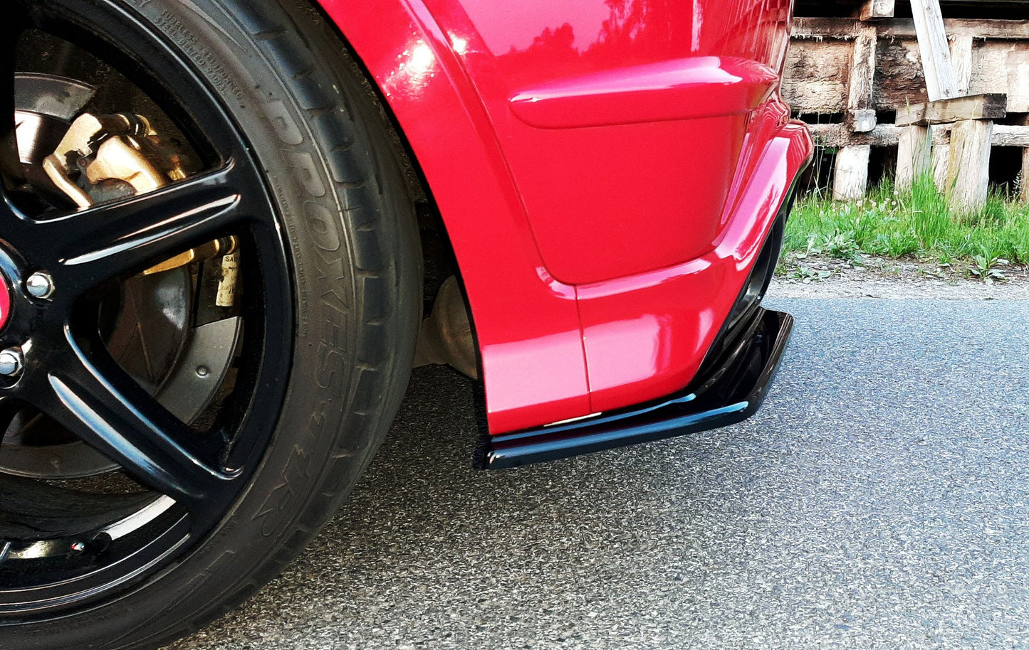 Heck Ansatz Flaps Diffusor für HONDA CIVIC VIII TYPE-R GP Carbon Look