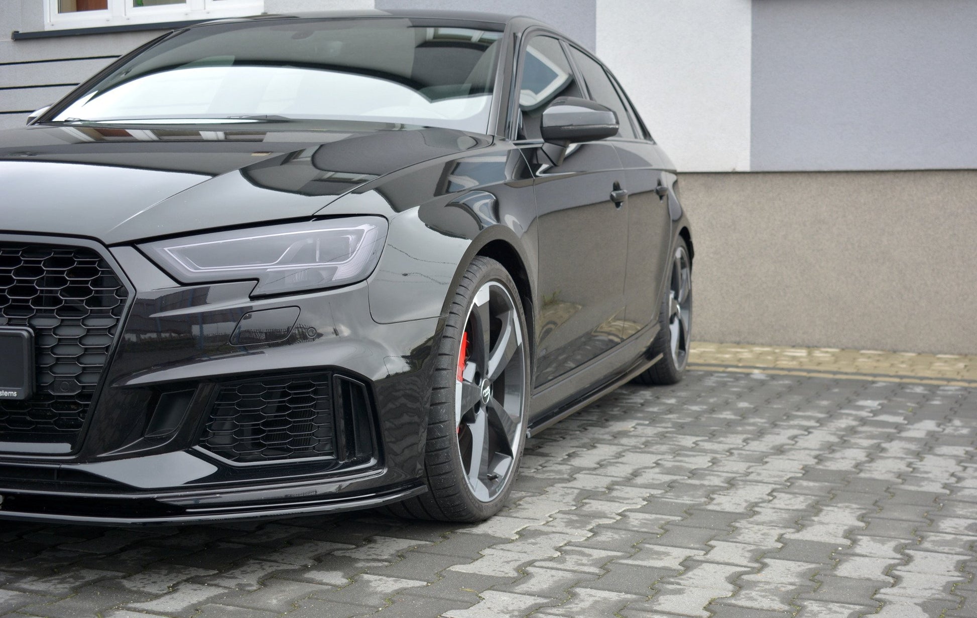 Seitenschweller Ansatz für Audi RS3 8V FL Sportback Carbon Look