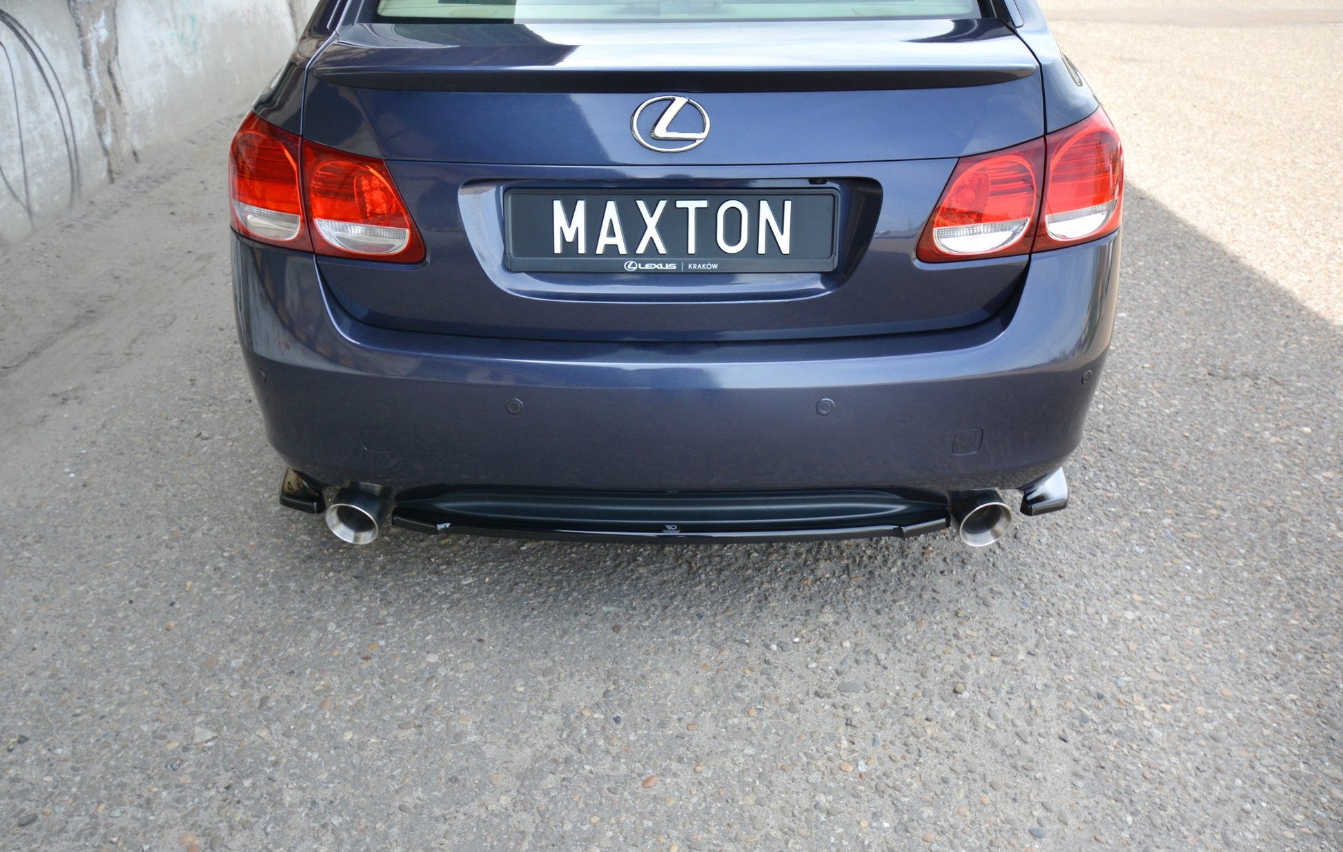 Heck Ansatz Flaps Diffusor für LEXUS GS MK.3 schwarz matt