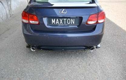 Heck Ansatz Flaps Diffusor für LEXUS GS MK.3 schwarz matt