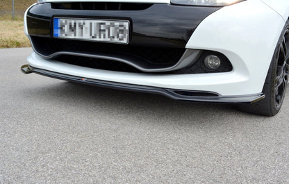 Front Ansatz V.1 für RENAULT CLIO MK3 RS FACELIFT schwarz matt